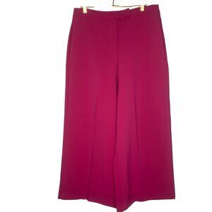 Meg & Margot Wide Leg Crop Trousers Womens M Pink Stylish Pants Career Office